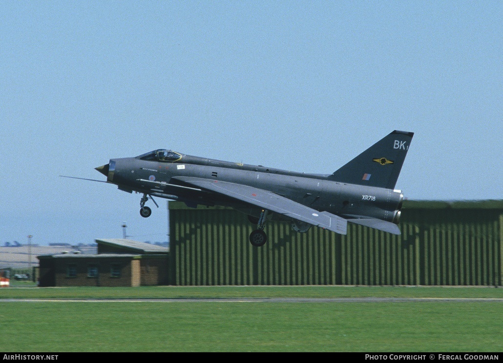 Aircraft Photo of XR718 | English Electric Lightning F3 | UK - Air Force | AirHistory.net #76530