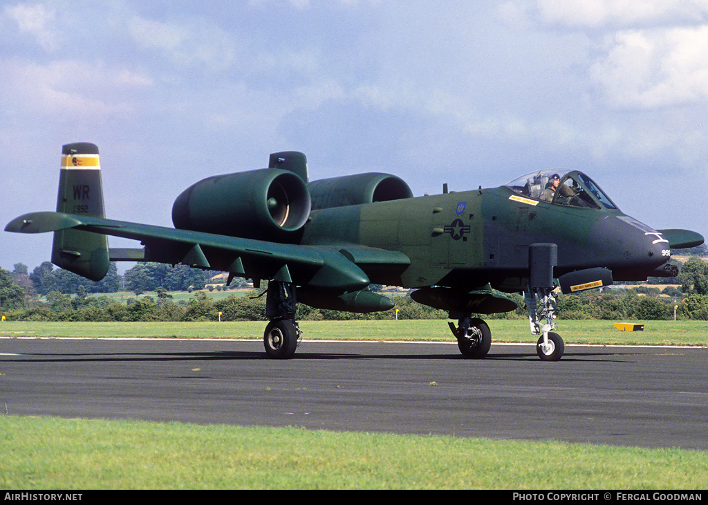 Aircraft Photo of 81-0992 / AF81-992 | Fairchild A-10A Thunderbolt II | USA - Air Force | AirHistory.net #76541