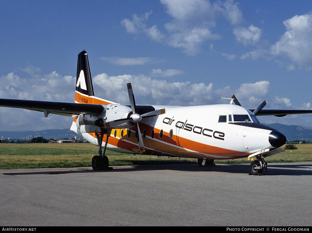 Aircraft Photo of F-BYAA | Fokker F27-400 Friendship | Air Alsace | AirHistory.net #76561