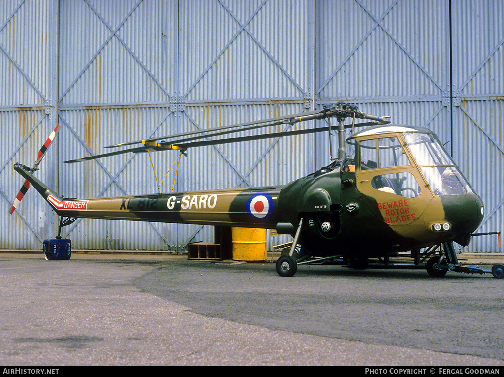 Aircraft Photo of G-SARO / XL812 | Saunders-Roe Skeeter AOP12 | AirHistory.net #76563