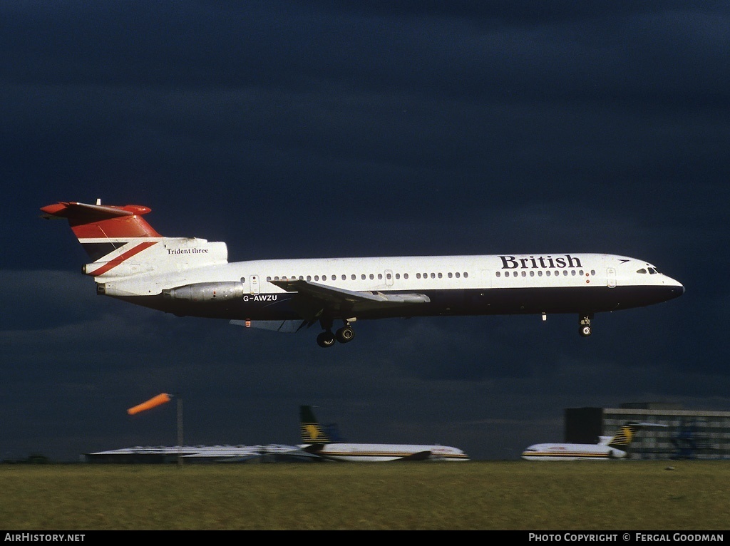 Aircraft Photo of G-AWZU | Hawker Siddeley HS-121 Trident 3B | British Airways | AirHistory.net #76579