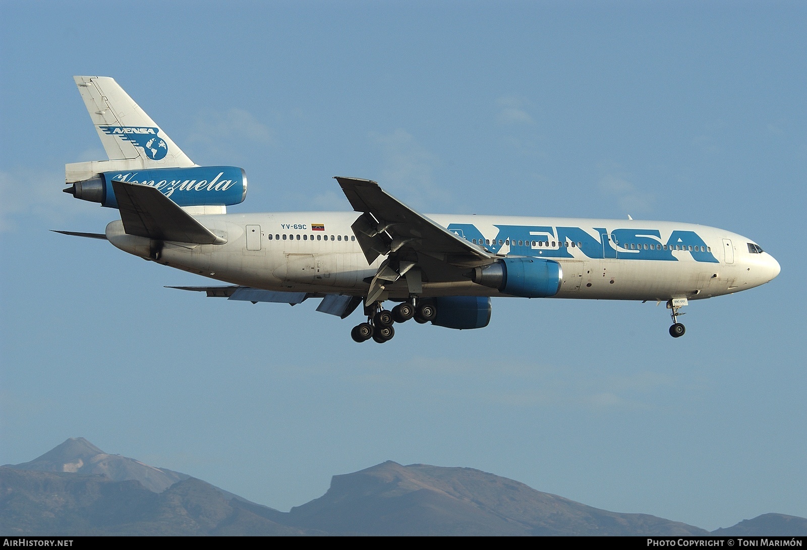 Aircraft Photo of YV-69C | McDonnell Douglas DC-10-30 | Avensa - Aerovías Venezolanas | AirHistory.net #76612