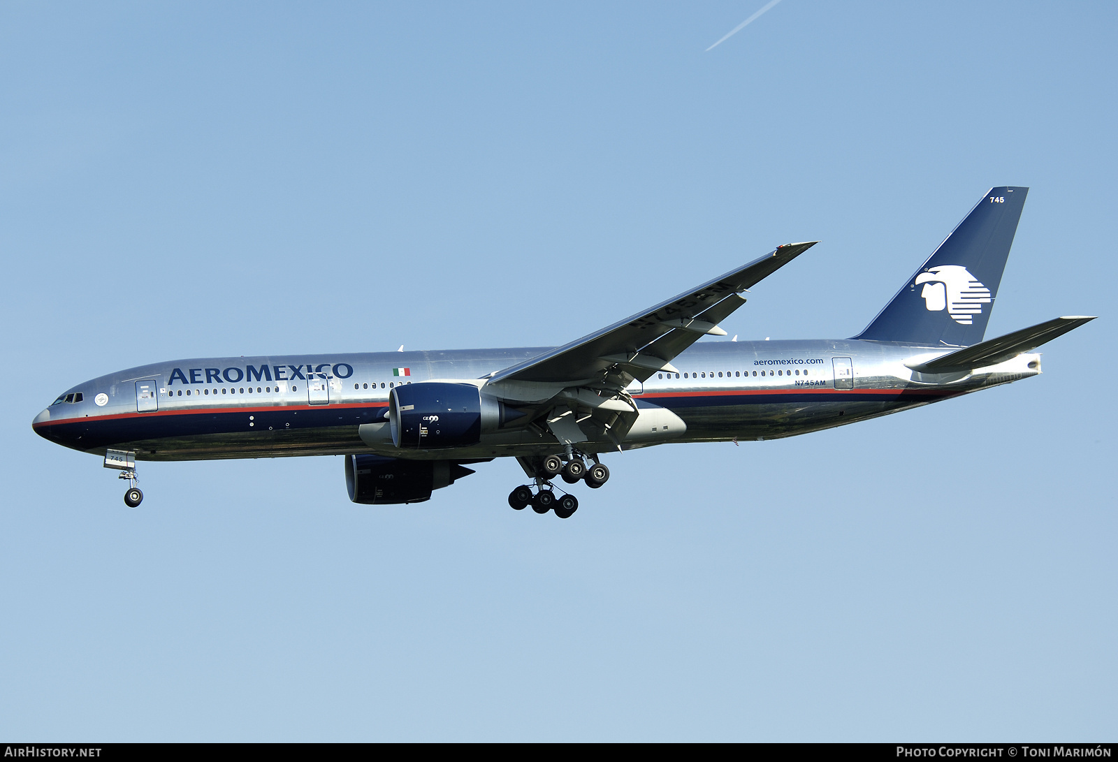 Aircraft Photo of N745AM | Boeing 777-2Q8/ER | AeroMéxico | AirHistory.net #76615