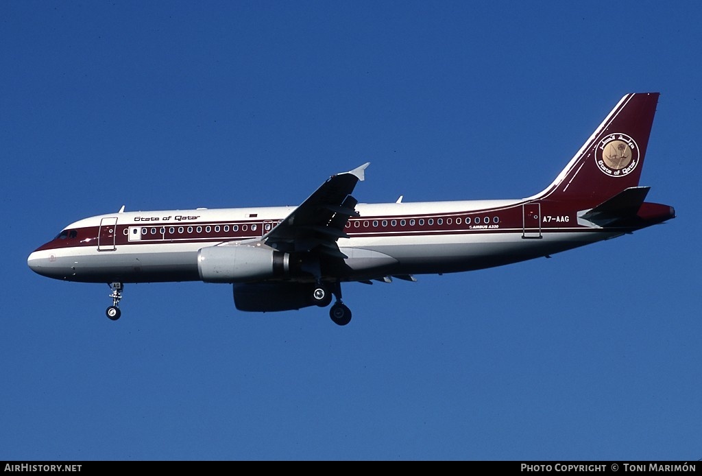 Aircraft Photo of A7-AAG | Airbus A320-232 | State of Qatar | AirHistory.net #76640
