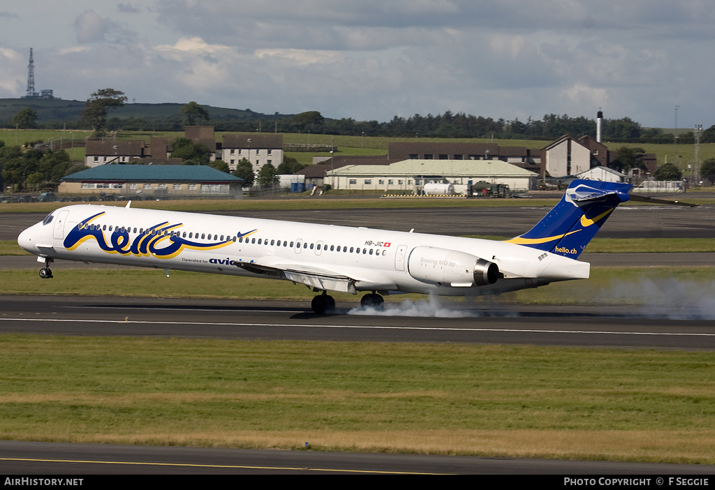 Aircraft Photo of HB-JIC | McDonnell Douglas MD-90-30 | Hello | AirHistory.net #76656