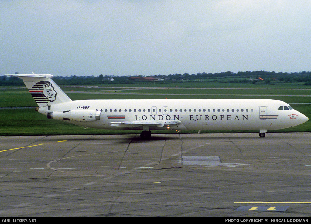 Aircraft Photo of YR-BRF | British Aerospace Rombac 111-561RC One-Eleven | London European Airways | AirHistory.net #76668