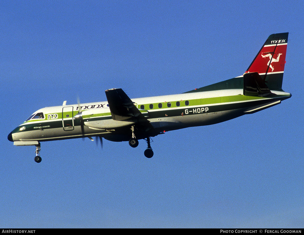 Aircraft Photo of G-HOPP | Saab-Fairchild SF-340A | Manx Airlines | AirHistory.net #76707