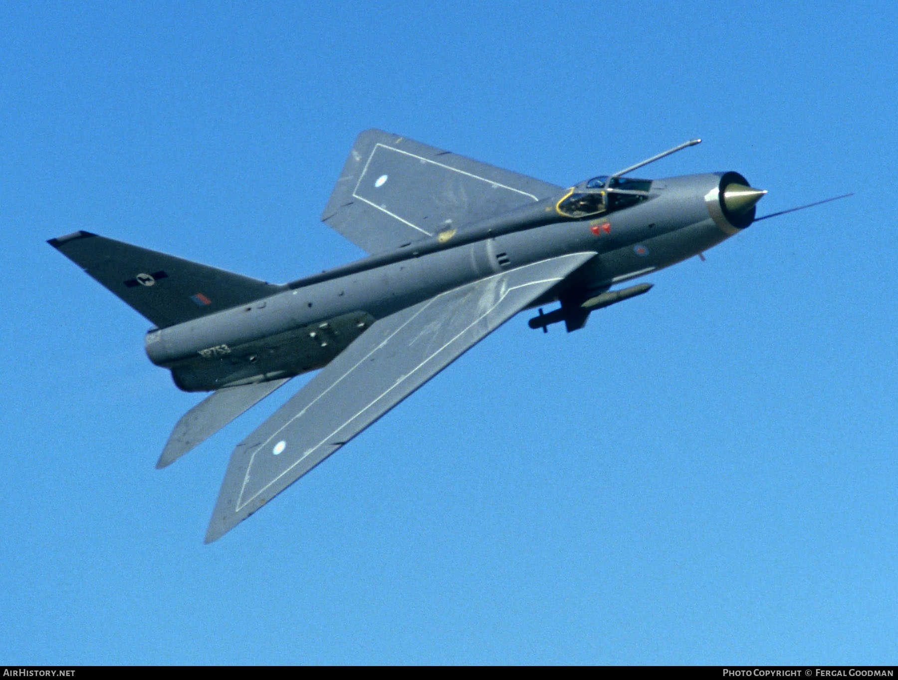 Aircraft Photo of XP753 | English Electric Lightning F3 | UK - Air Force | AirHistory.net #76719