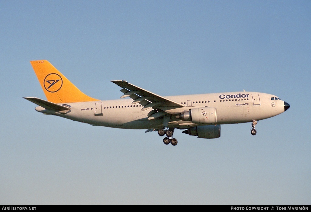 Aircraft Photo of D-AICP | Airbus A310-203 | Condor Flugdienst | AirHistory.net #76735