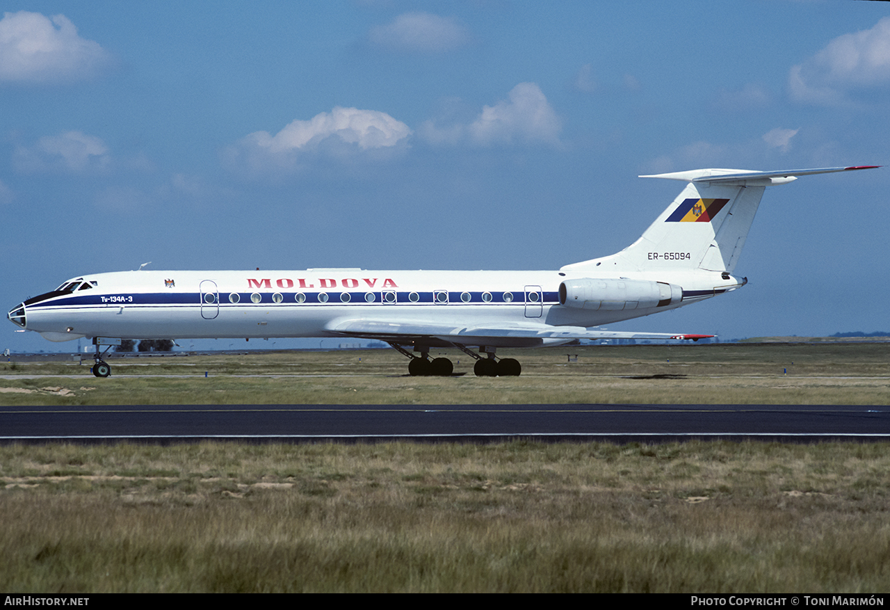 Aircraft Photo of ER-65094 | Tupolev Tu-134A-3 | Moldova | AirHistory.net #76749