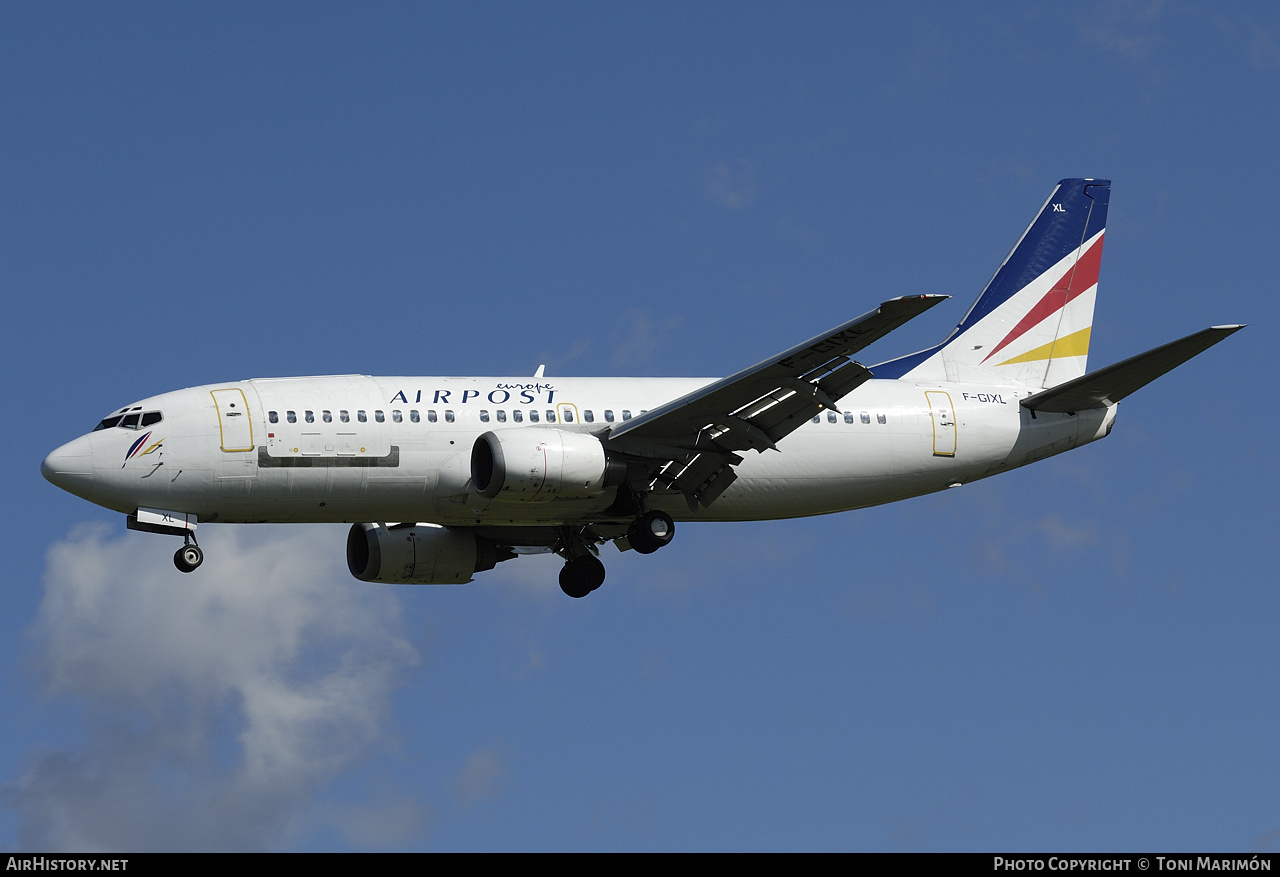 Aircraft Photo of F-GIXL | Boeing 737-348(QC) | Europe Airpost | AirHistory.net #76755