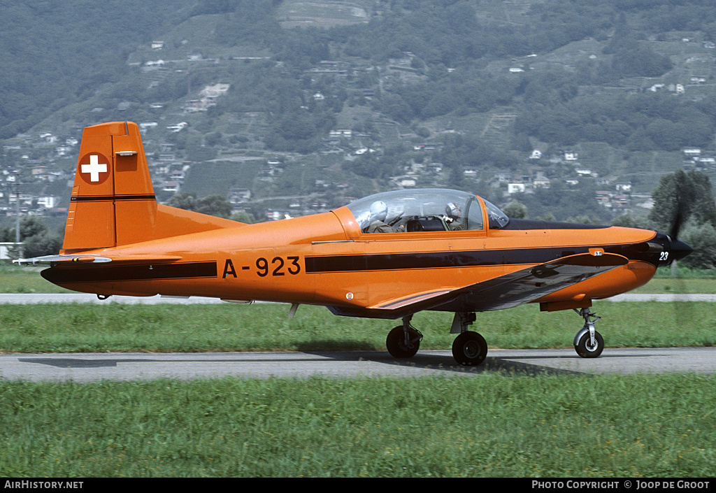 Aircraft Photo of A-923 | Pilatus PC-7 | Switzerland - Air Force | AirHistory.net #76777