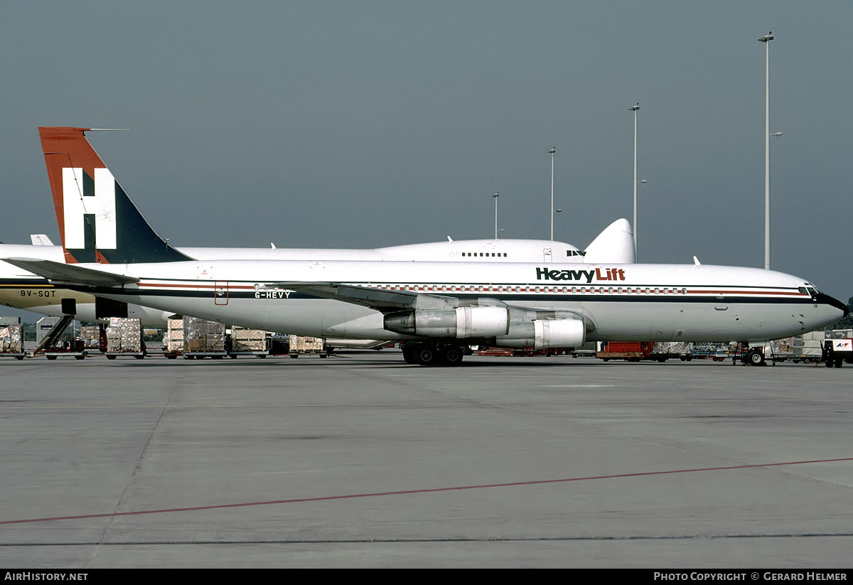 Aircraft Photo of G-HEVY | Boeing 707-324C | HeavyLift Cargo Airlines | AirHistory.net #76804
