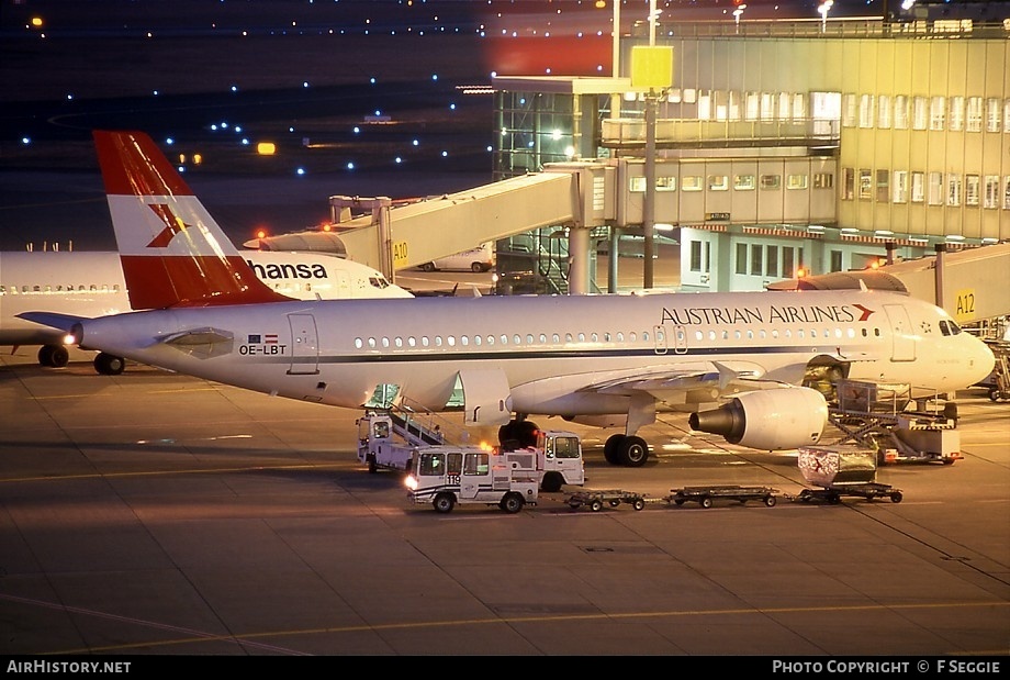 Aircraft Photo of OE-LBT | Airbus A320-214 | Austrian Airlines | AirHistory.net #76817