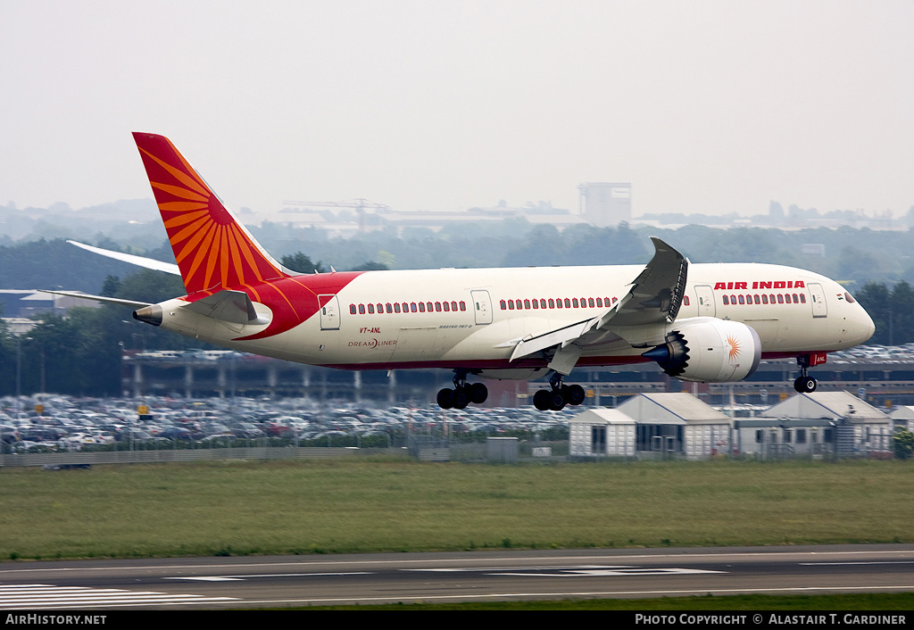 Aircraft Photo of VT-ANL | Boeing 787-8 Dreamliner | Air India | AirHistory.net #76856