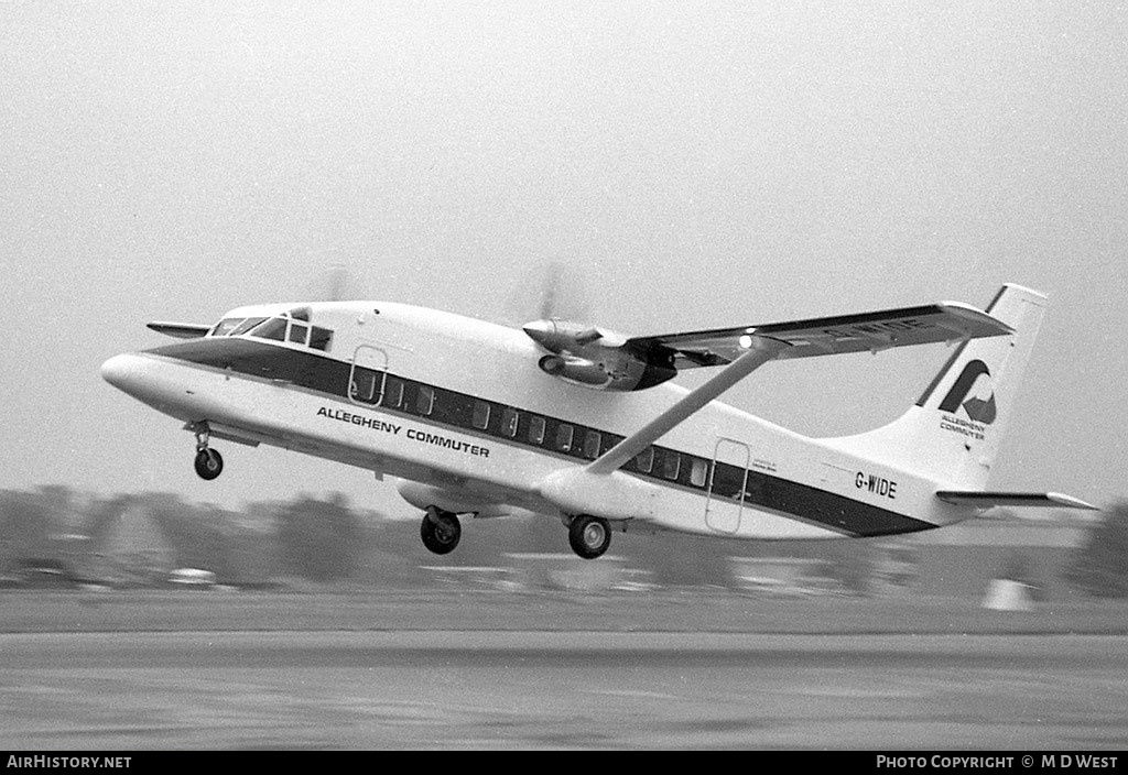 Aircraft Photo of G-WIDE | Short 360-100 | Allegheny Commuter | AirHistory.net #76868