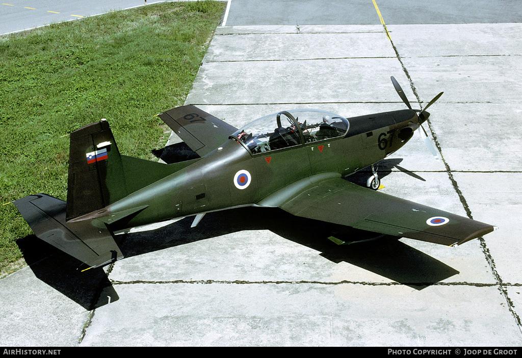 Aircraft Photo of L9-67 | Pilatus PC-9M Hudournik | Slovenia - Air Force | AirHistory.net #76888