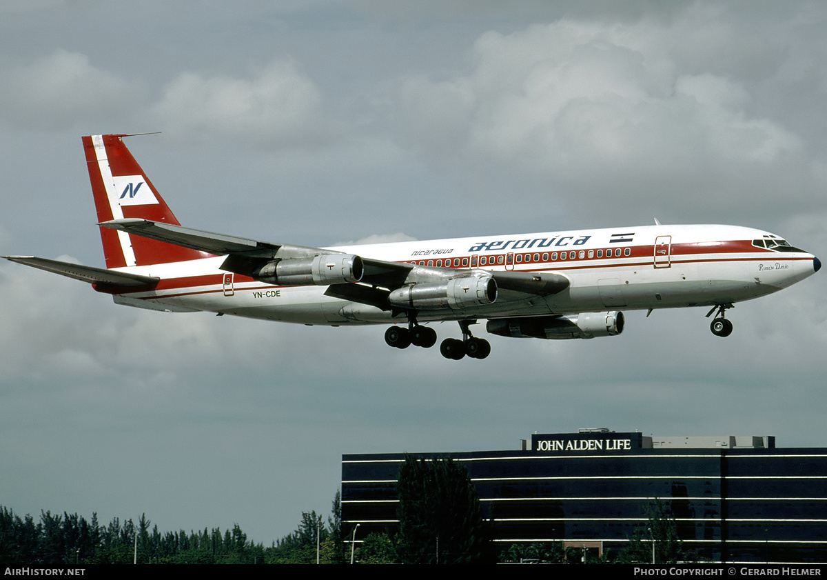 Aircraft Photo of YN-CDE | Boeing 707-123B | Aeronica | AirHistory.net #76904