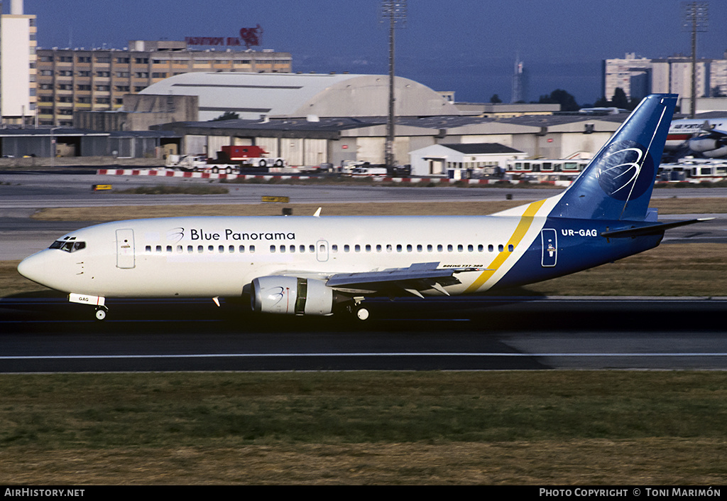 Aircraft Photo of UR-GAG | Boeing 737-35B | Blue Panorama Airlines | AirHistory.net #76955