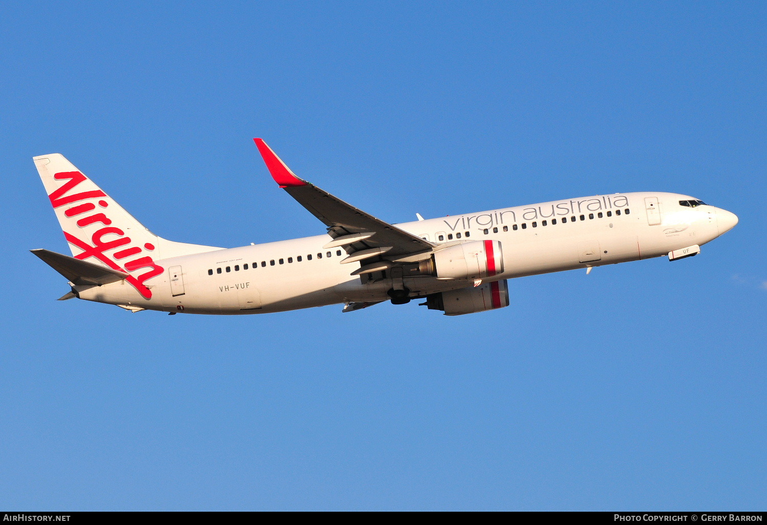 Aircraft Photo of VH-VUF | Boeing 737-8FE | Virgin Australia Airlines | AirHistory.net #76968