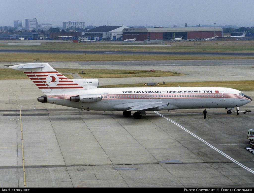 Aircraft Photo of TC-JBM | Boeing 727-2F2/Adv | THY Türk Hava Yolları - Turkish Airlines | AirHistory.net #76994