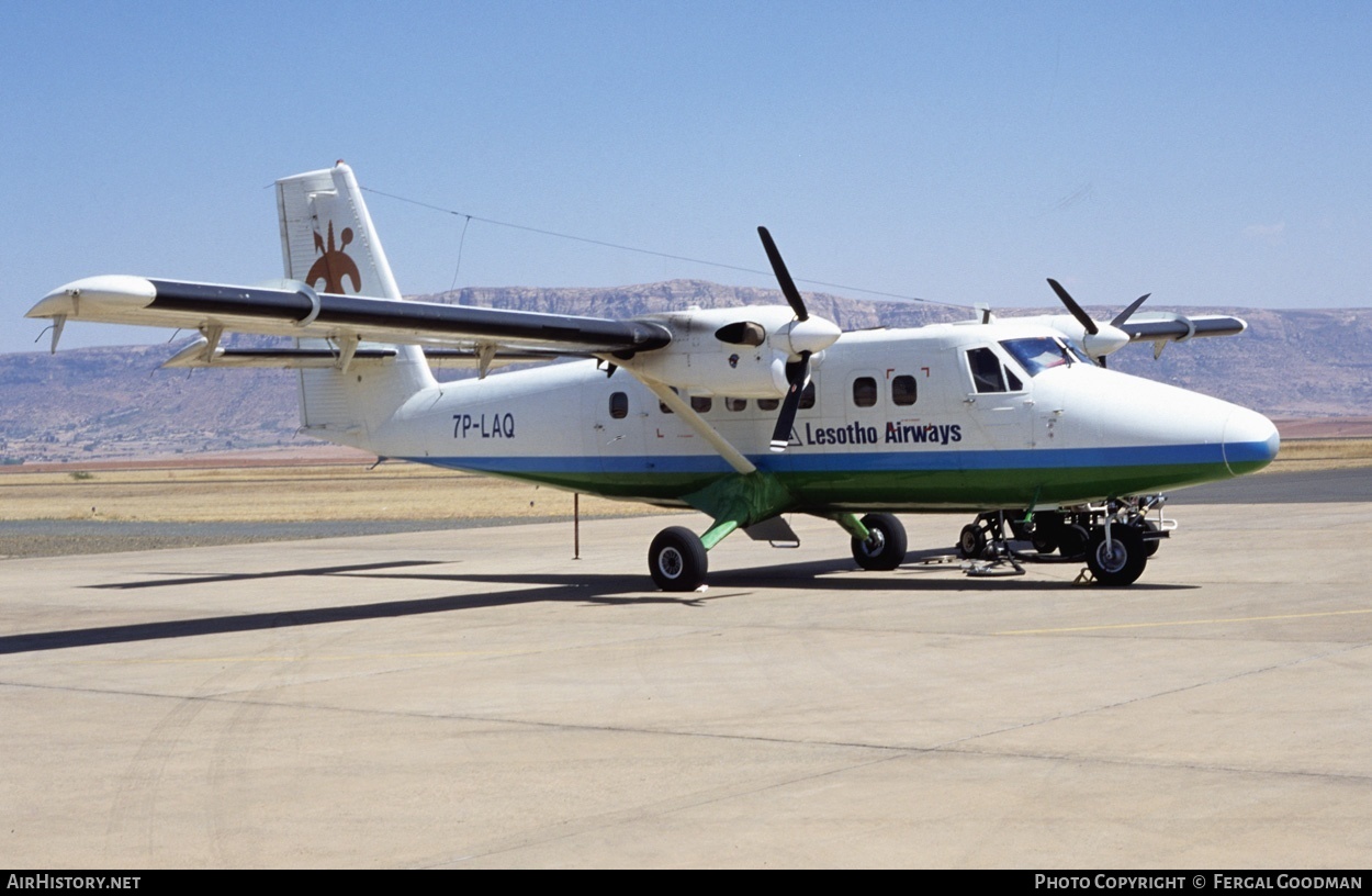 Aircraft Photo of 7P-LAQ | De Havilland Canada DHC-6-300 Twin Otter | Lesotho Airways | AirHistory.net #77008