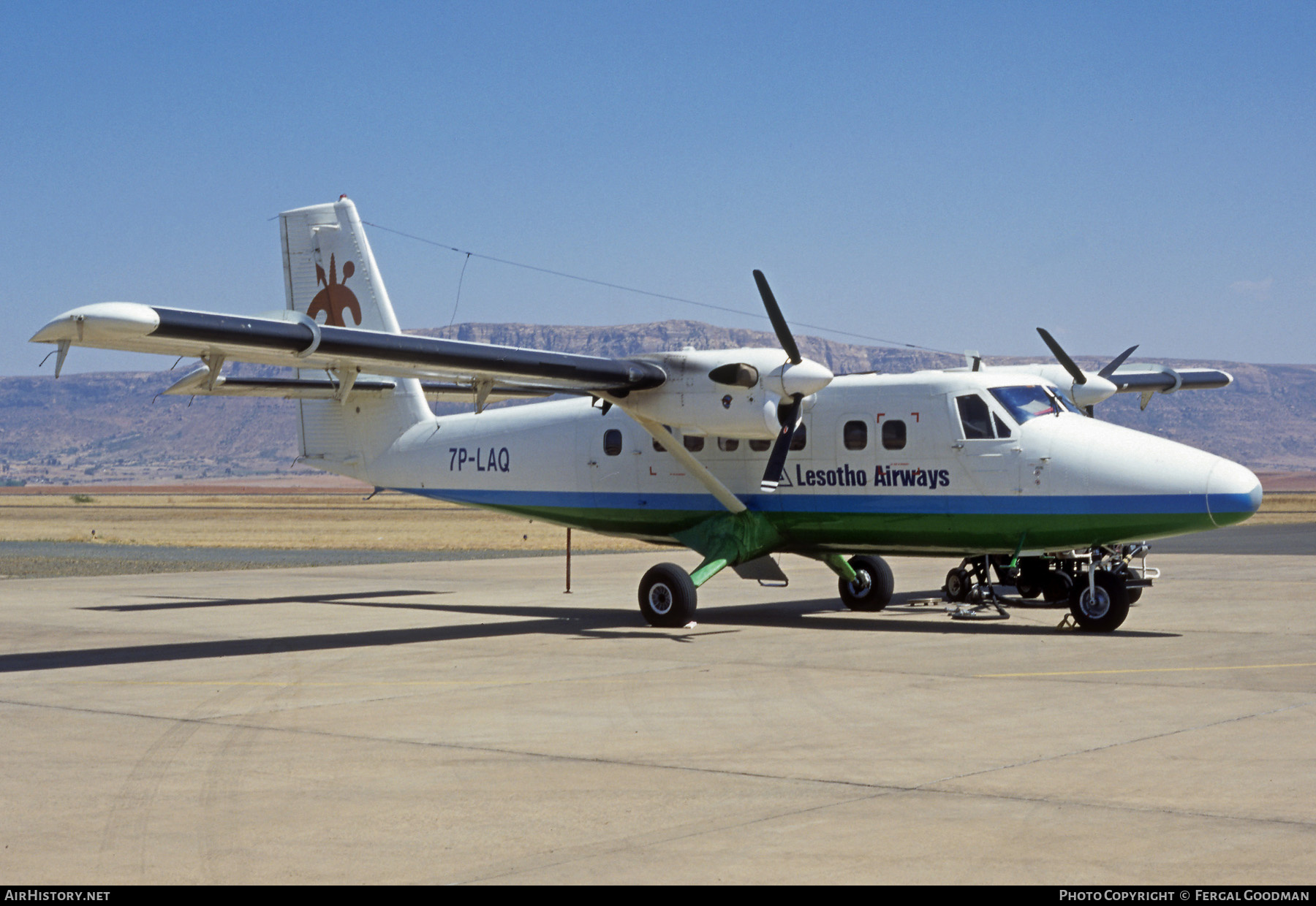 Aircraft Photo of 7P-LAQ | De Havilland Canada DHC-6-300 Twin Otter | Lesotho Airways | AirHistory.net #77008