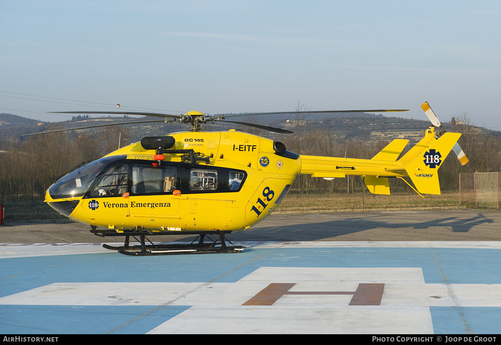 Aircraft Photo of I-EITF | Eurocopter-Kawasaki EC-145 (BK-117C-2) | Inaer | AirHistory.net #77024