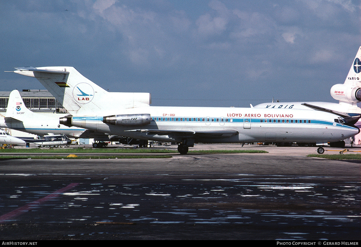 Aircraft Photo of CP-861 | Boeing 727-1A0 | Lloyd Aereo Boliviano - LAB | AirHistory.net #77039