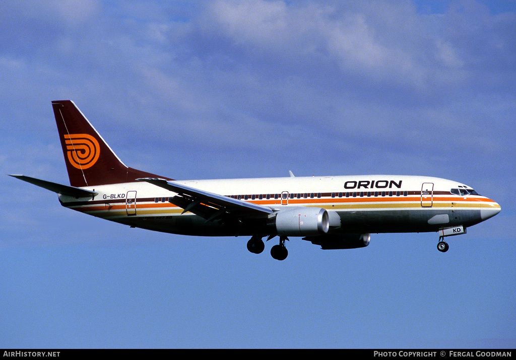 Aircraft Photo of G-BLKD | Boeing 737-3T5 | Orion Airways | AirHistory.net #77070