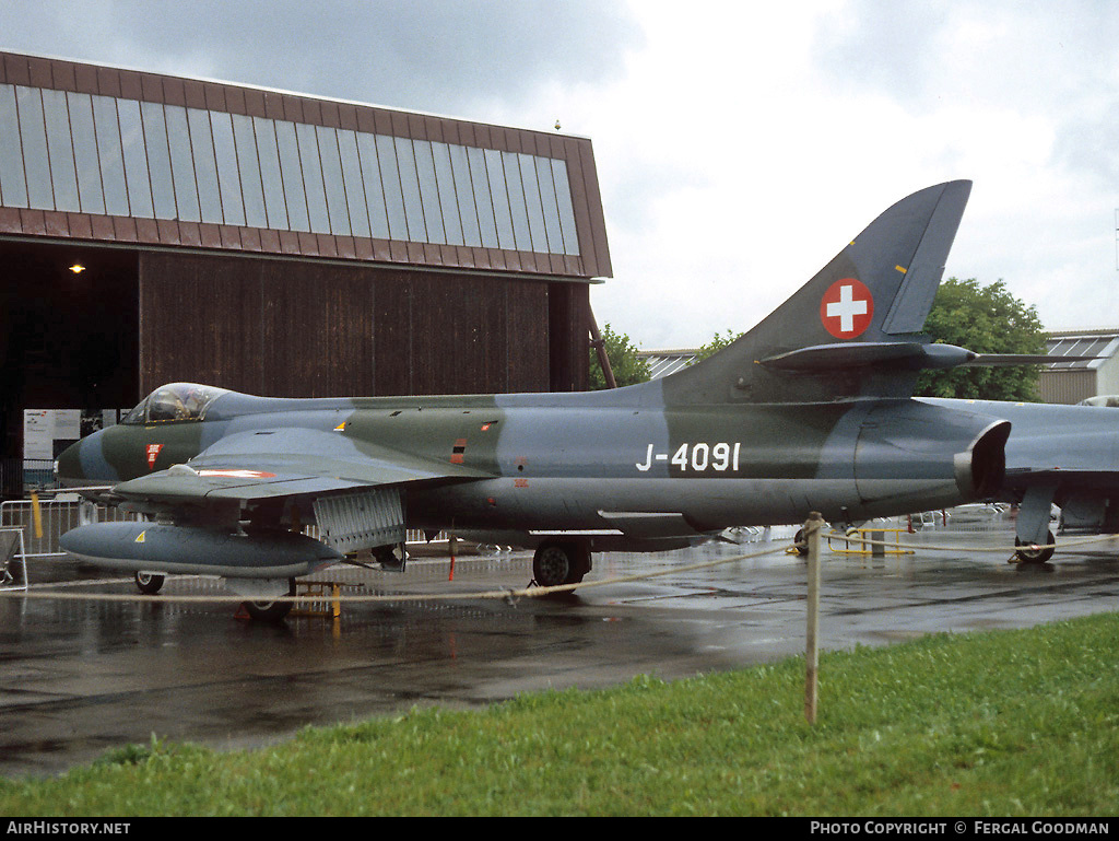 Aircraft Photo of J-4091 | Hawker Hunter F58 | Switzerland - Air Force | AirHistory.net #77071