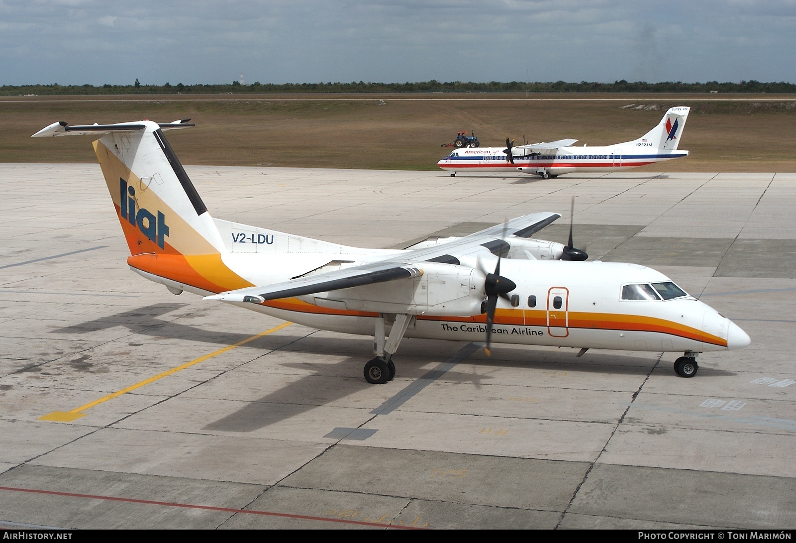 Aircraft Photo of V2-LDU | De Havilland Canada DHC-8-103 Dash 8 | LIAT - Leeward Islands Air Transport | AirHistory.net #77099