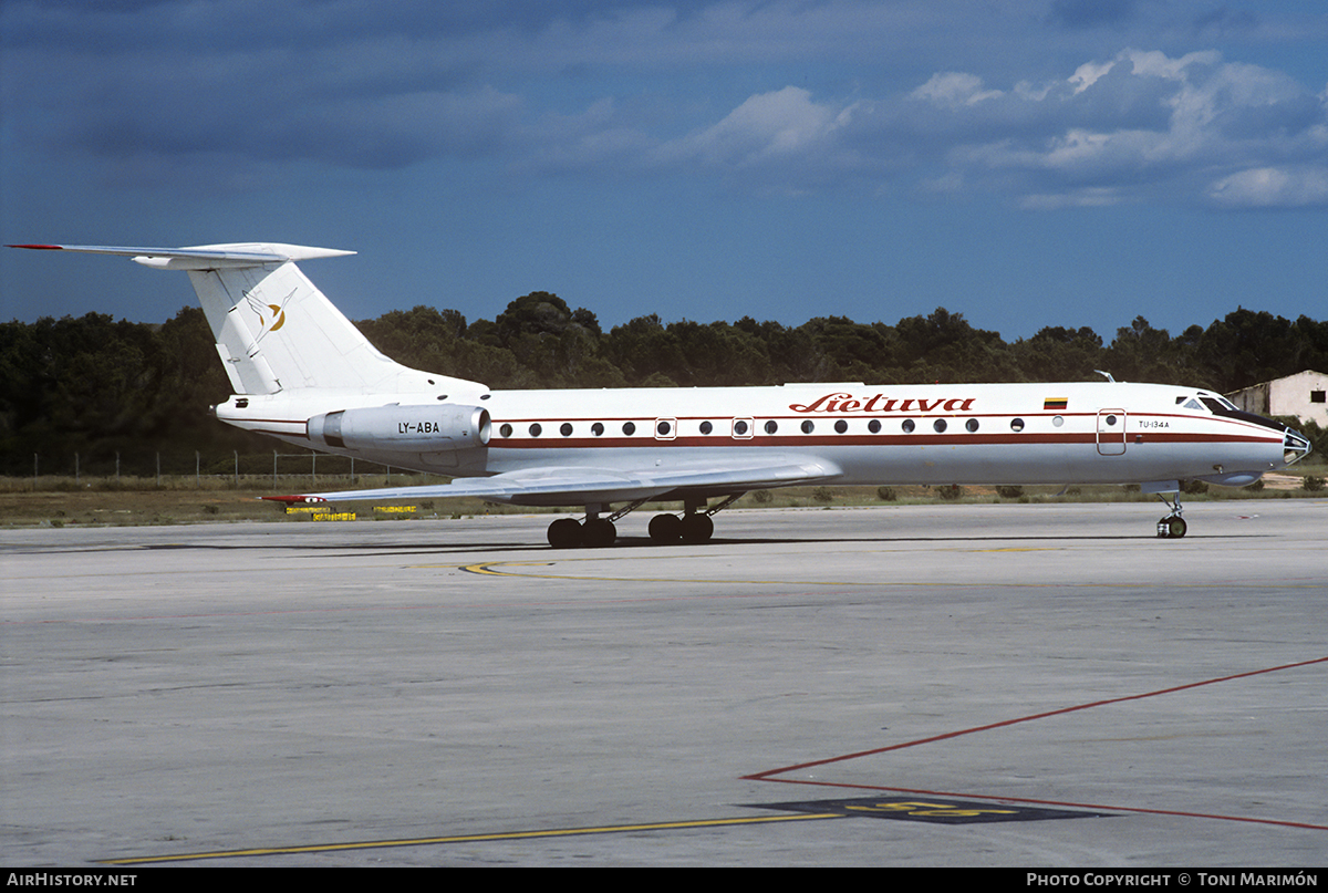 Aircraft Photo of LY-ABA | Tupolev Tu-134A | Aviakompanija Lietuva | AirHistory.net #77145