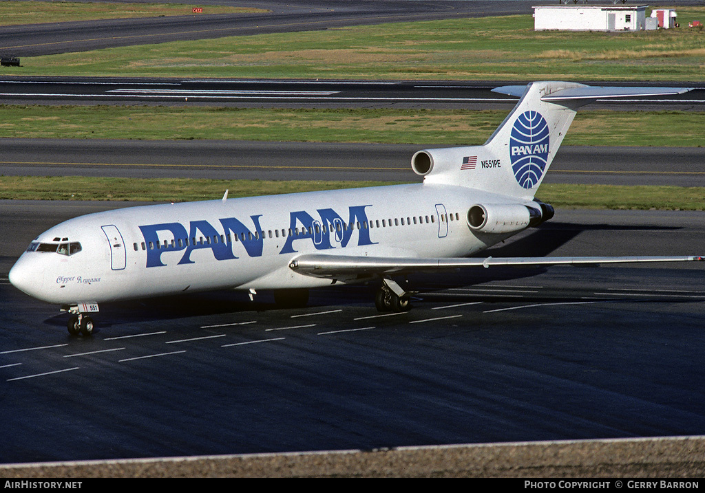 Aircraft Photo of N551PE | Boeing 727-227/Adv | Pan American World Airways - Pan Am | AirHistory.net #77152
