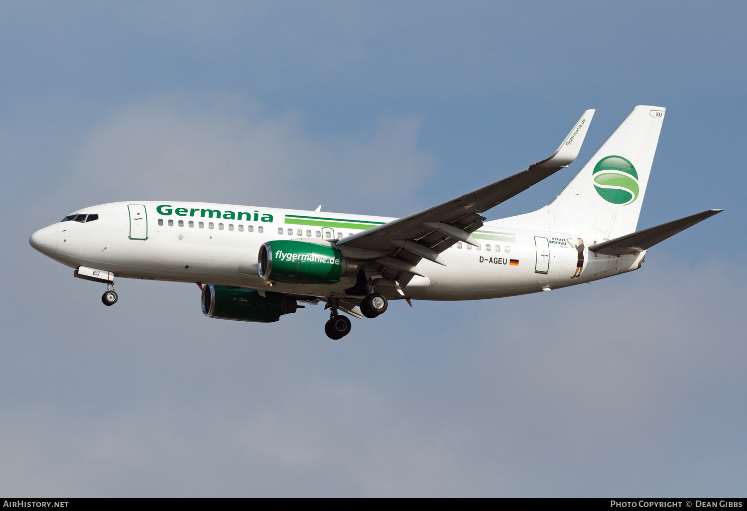 Aircraft Photo of D-AGEU | Boeing 737-75B | Germania | AirHistory.net #77154