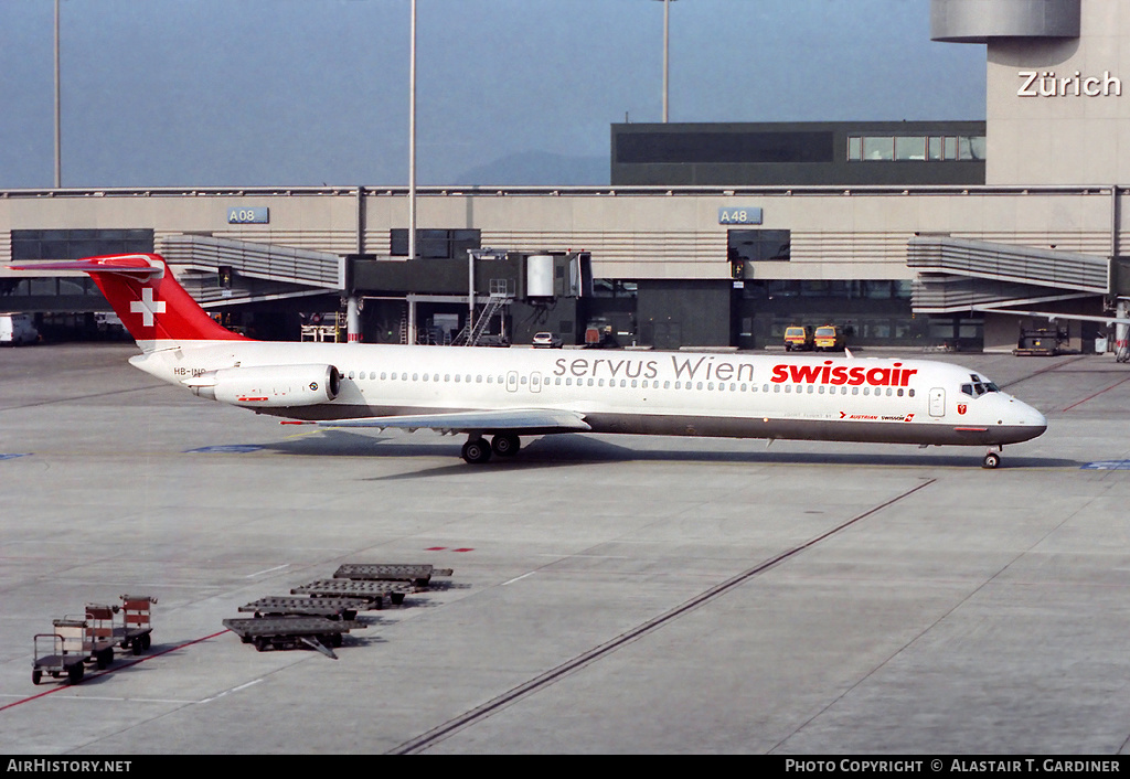 Aircraft Photo of HB-IND | McDonnell Douglas MD-81 (DC-9-81) | Swissair | AirHistory.net #77162
