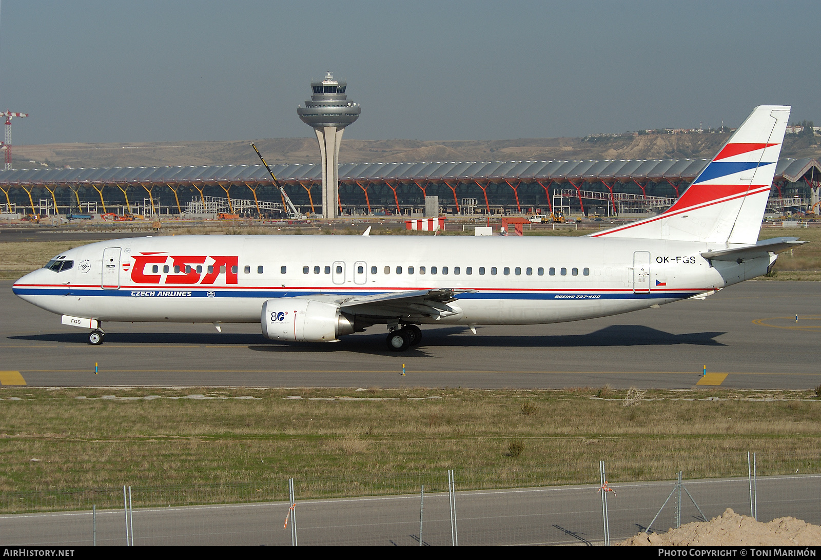 Aircraft Photo of OK-FGS | Boeing 737-45S | ČSA - Czech Airlines | AirHistory.net #77177