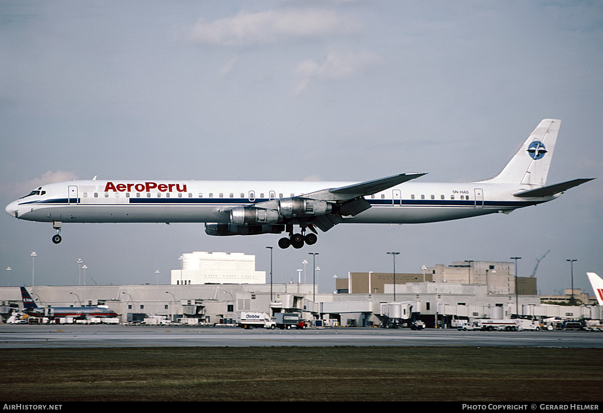 Aircraft Photo of 5N-HAS | McDonnell Douglas DC-8-61 | AeroPeru | AirHistory.net #77194