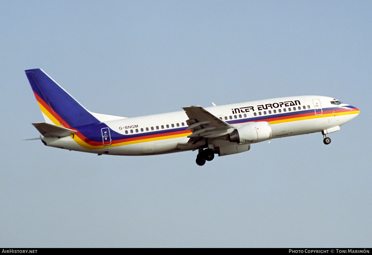 Aircraft Photo of G-BNGM | Boeing 737-3Y0 | Inter European Airways - IEA | AirHistory.net #77208