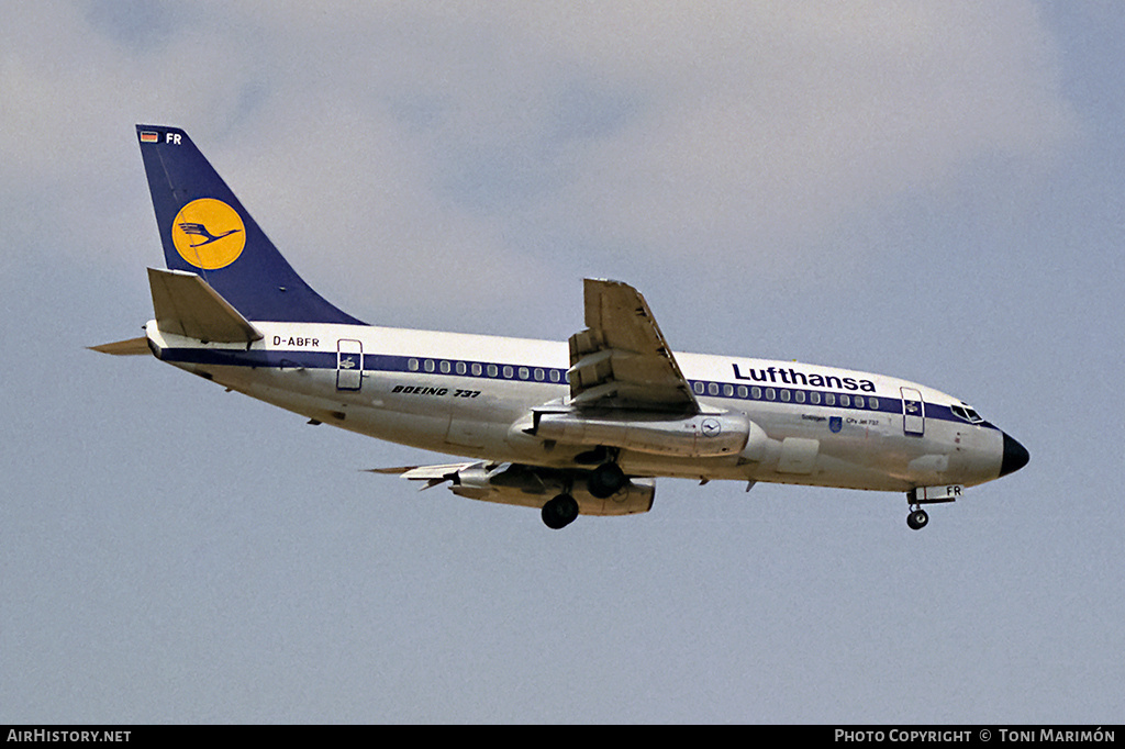 Aircraft Photo of D-ABFR | Boeing 737-230/Adv | Lufthansa | AirHistory.net #77215