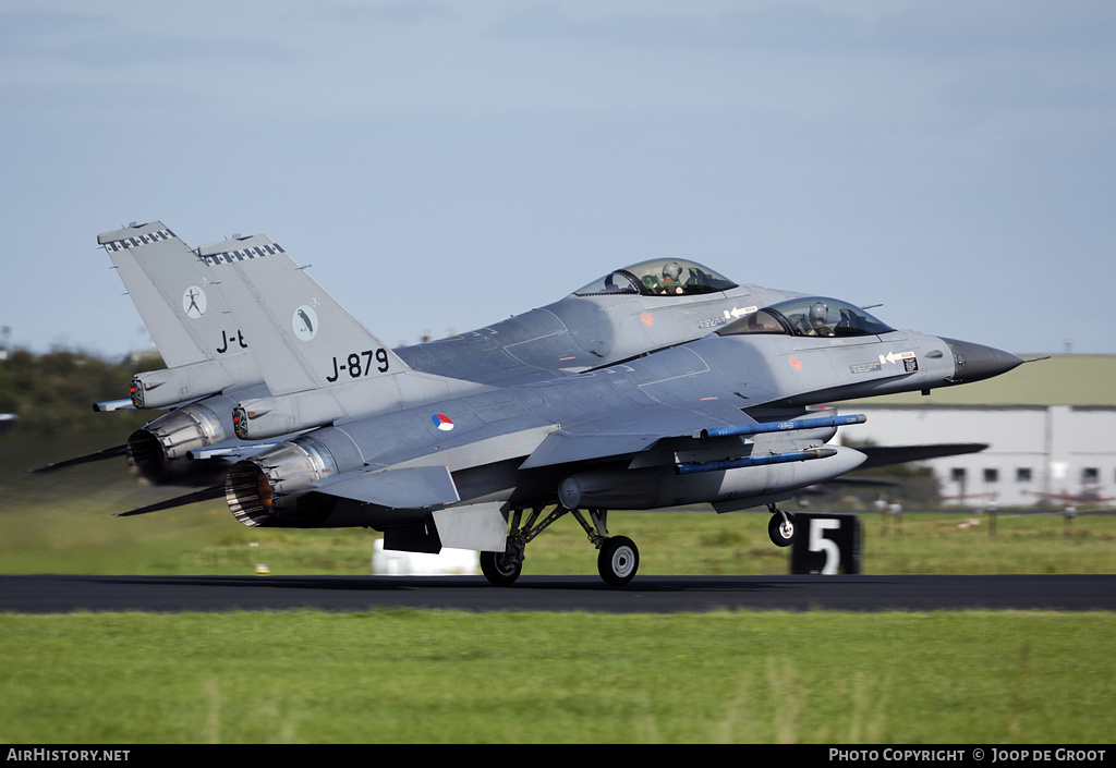 Aircraft Photo of J-879 | General Dynamics F-16AM Fighting Falcon | Netherlands - Air Force | AirHistory.net #77218