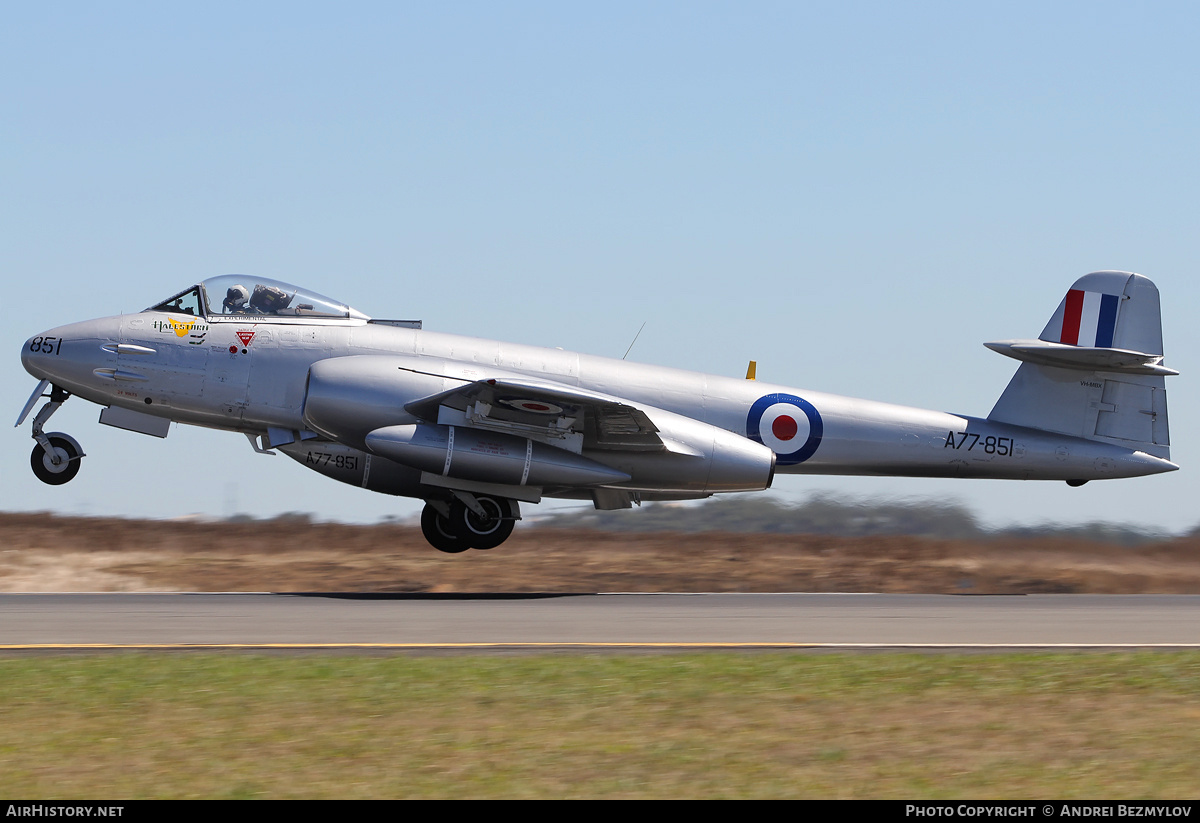 Aircraft Photo of VH-MBX / A77-851 | Gloster Meteor F8 | Australia - Air Force | AirHistory.net #77222