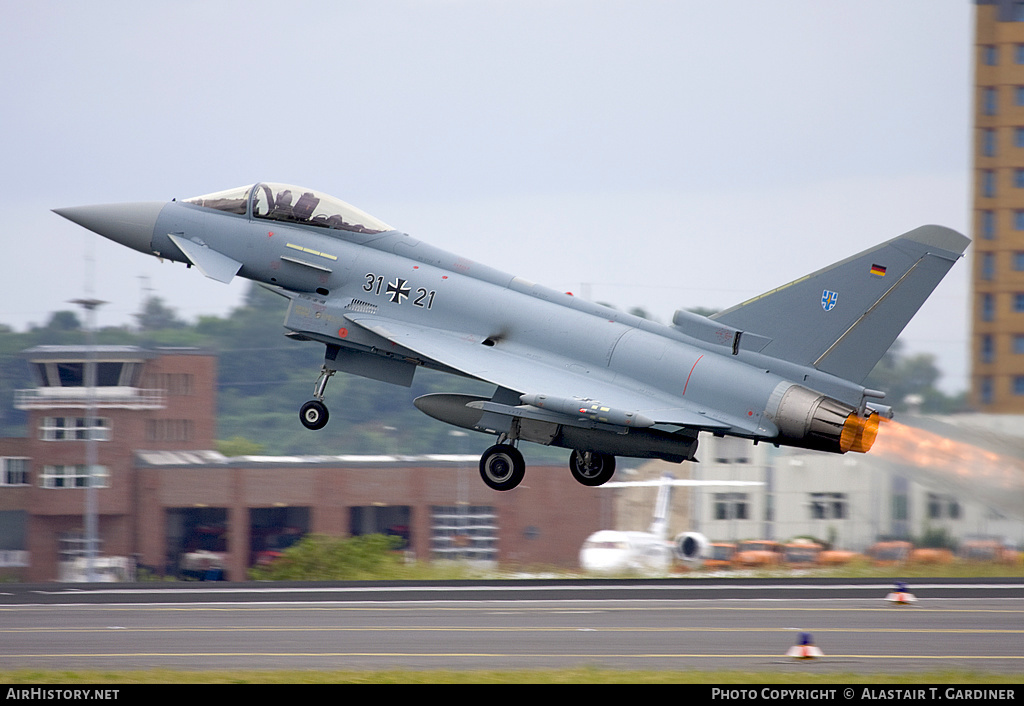 Aircraft Photo of 3121 | Eurofighter EF-2000 Typhoon S | Germany - Air Force | AirHistory.net #77223