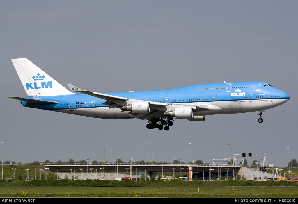 Aircraft Photo of PH-BFN | Boeing 747-406 | KLM - Royal Dutch Airlines | AirHistory.net #77226