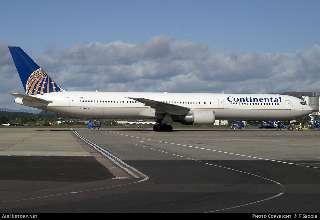 Aircraft Photo of N76055 | Boeing 767-424/ER | Continental Airlines | AirHistory.net #77239