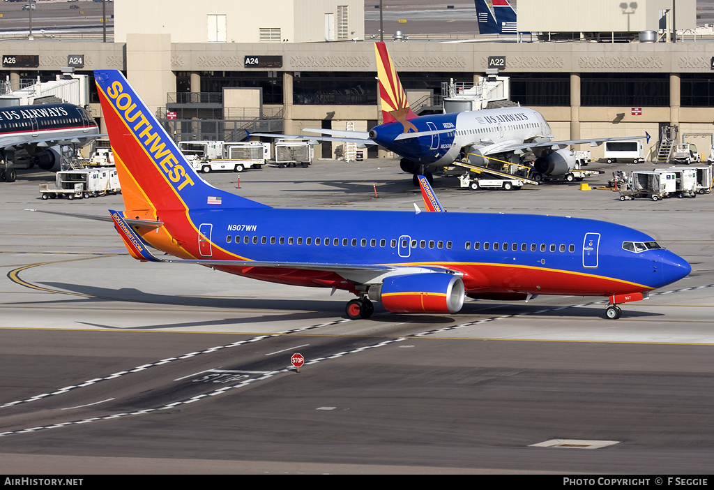 Aircraft Photo of N907WN | Boeing 737-7H4 | Southwest Airlines | AirHistory.net #77255