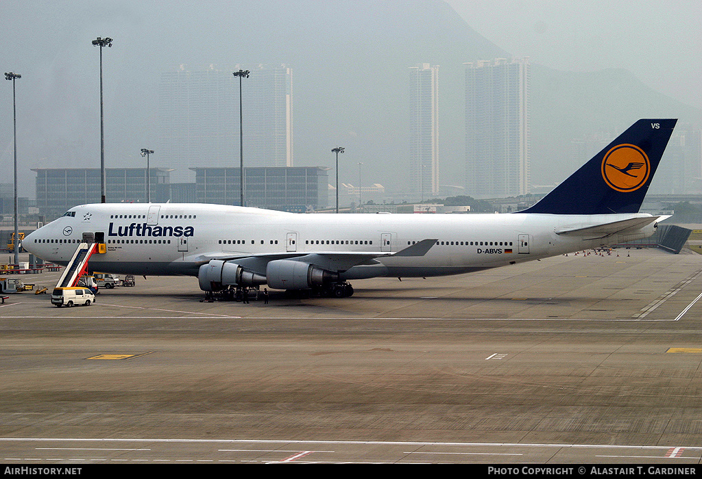 Aircraft Photo of D-ABVS | Boeing 747-430 | Lufthansa | AirHistory.net #77263