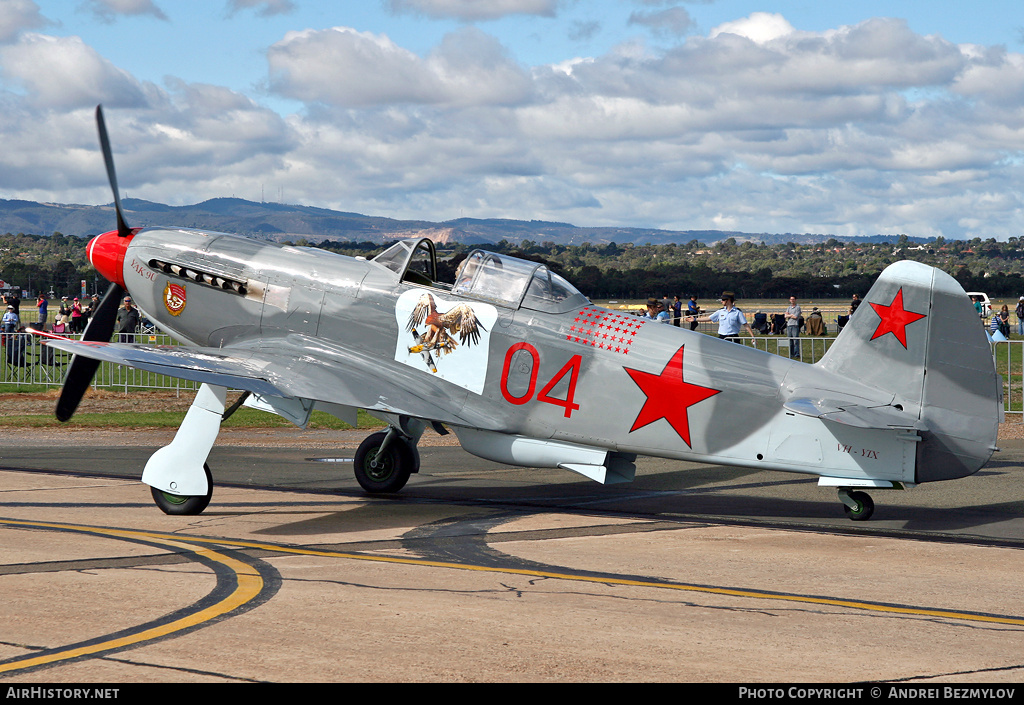 Aircraft Photo of VH-YIX / 04 red | Yakovlev Yak-9UM | Soviet Union - Air Force | AirHistory.net #77280