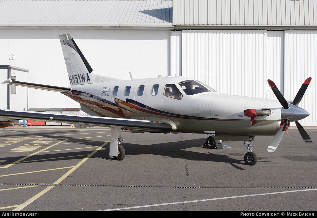 Aircraft Photo of N851WA | Socata TBM-850 (700N) | AirHistory.net #77324