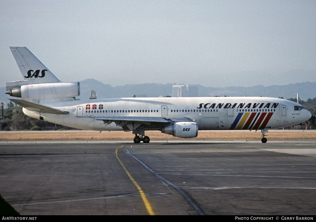 Aircraft Photo of SE-DFF | McDonnell Douglas DC-10-30 | Scandinavian Airlines - SAS | AirHistory.net #77327